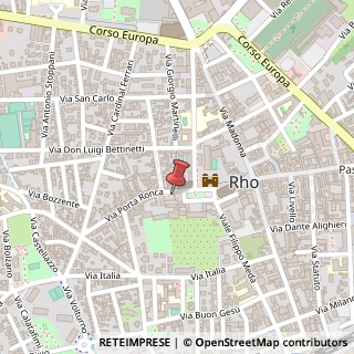 Mappa Via Porta Ronca, 1, 20017 Rho, Milano (Lombardia)