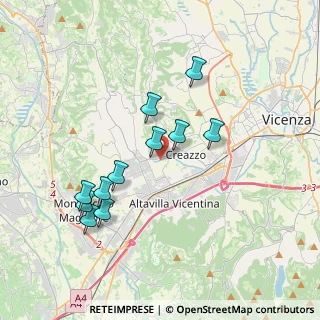 Mappa Via Valchiampo, 36051 Creazzo VI, Italia (3.51)