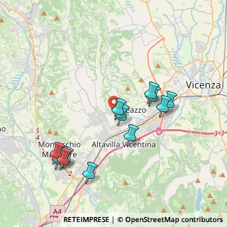 Mappa Via Valchiampo, 36051 Creazzo VI, Italia (3.885)