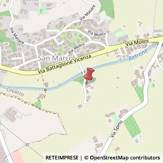 Mappa Via Valchiampo, 9, 36051 Creazzo, Vicenza (Veneto)