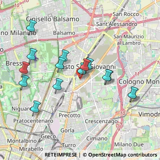 Mappa Via Como, 20099 Sesto San Giovanni MI, Italia (1.96667)