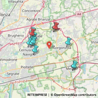 Mappa Piazza Marie Curie, 20060 Bussero MI, Italia (3.66417)