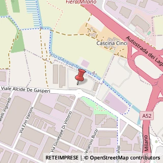 Mappa Via Alcide De Gasperi, 107, 20017 Rho, Milano (Lombardia)
