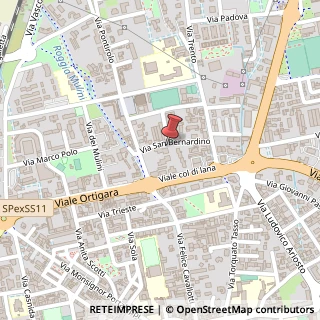 Mappa Via San Bernardino da Siena, 4, 24047 Treviglio, Bergamo (Lombardia)