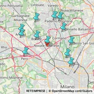 Mappa Via Giovanni Verga, 20026 Novate Milanese MI, Italia (4.20833)