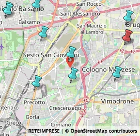Mappa Via Volontari del Sangue, 20099 Sesto San Giovanni MI, Italia (2.84545)