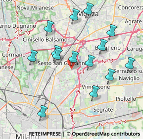 Mappa Via Volontari del Sangue, 20099 Sesto San Giovanni MI, Italia (3.94357)