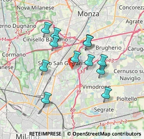 Mappa Via Volontari del Sangue, 20099 Sesto San Giovanni MI, Italia (3.11583)