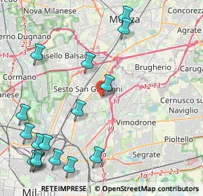 Mappa Via Volontari del Sangue, 20099 Sesto San Giovanni MI, Italia (5.61625)