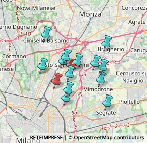 Mappa Via Volontari del Sangue, 20099 Sesto San Giovanni MI, Italia (2.75071)