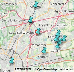 Mappa Via San Marco, 20093 Cologno Monzese MI, Italia (4.32417)