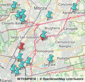 Mappa Via San Marco, 20093 Cologno Monzese MI, Italia (5.66571)