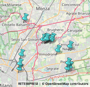 Mappa Via San Marco, 20093 Cologno Monzese MI, Italia (3.20875)