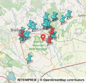 Mappa Via Castellengo, 13836 Cossato BI, Italia (6.498)