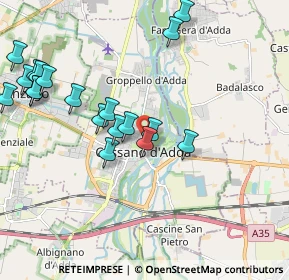 Mappa Via C. D'Adda, 20062 Cassano d'Adda MI, Italia (2.3145)