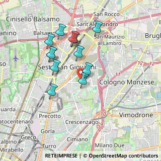 Mappa Via delle Industrie, 20099 Bernareggio MB, Italia (1.6575)