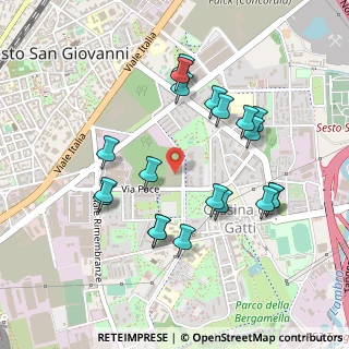 Mappa Via delle Industrie, 20099 Bernareggio MB, Italia (0.4725)
