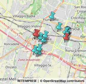 Mappa Via Pisa, 25125 Brescia BS, Italia (1.395)