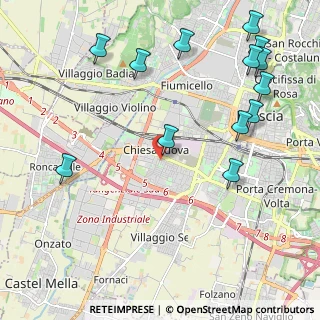 Mappa Via Pisa, 25125 Brescia BS, Italia (2.65385)