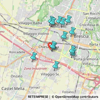 Mappa Via Pisa, 25125 Brescia BS, Italia (1.71857)