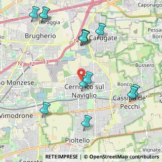 Mappa Via Giacomo Leopardi, 20063 Cernusco sul Naviglio MI, Italia (2.43231)