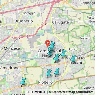 Mappa Via Giacomo Leopardi, 20063 Cernusco sul Naviglio MI, Italia (1.80818)