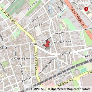 Mappa Via Guglielmo Marconi, 19, 20017 Rho, Milano (Lombardia)