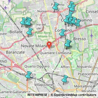 Mappa Via Vincenzo Bellini, 20026 Novate Milanese MI, Italia (2.71278)