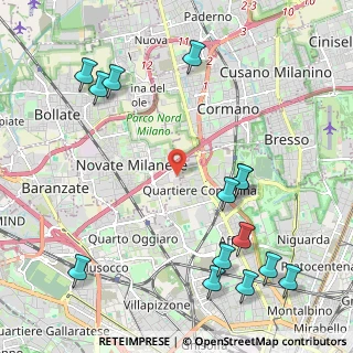 Mappa Via Vincenzo Bellini, 20026 Novate Milanese MI, Italia (2.715)