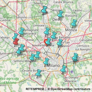Mappa Via Vincenzo Bellini, 20026 Novate Milanese MI, Italia (9.199)