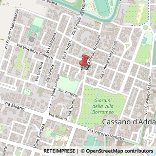 Mappa Via V. Gioberti, 1/A, 20062 Cassano d'Adda, Milano (Lombardia)