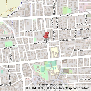 Mappa Via Visconti, 18, 20063 Cernusco sul Naviglio, Milano (Lombardia)