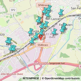 Mappa Viale dell'Oreficeria, 36100 Vicenza VI, Italia (1.073)