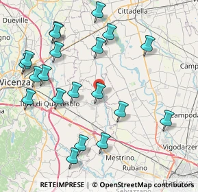Mappa Via Badia, 36043 Camisano Vicentino VI, Italia (9.1325)