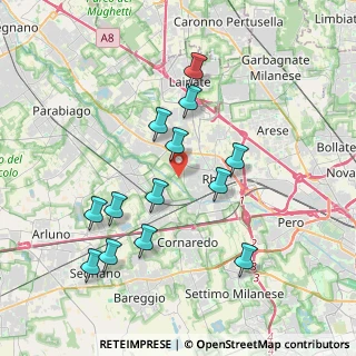 Mappa Via I Maggio, 20017 Rho MI, Italia (3.73231)