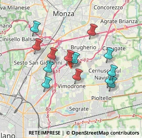 Mappa Via Generale dalla Chiesa, 20093 Cologno Monzese MI, Italia (3.28077)