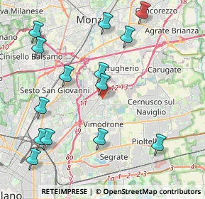 Mappa Via Generale dalla Chiesa, 20093 Cologno Monzese MI, Italia (4.80286)