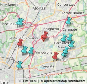 Mappa Via Generale dalla Chiesa, 20093 Cologno Monzese MI, Italia (4.34)