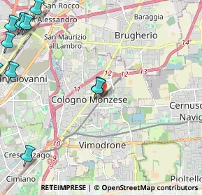 Mappa Via Generale dalla Chiesa, 20093 Cologno Monzese MI, Italia (3.29182)