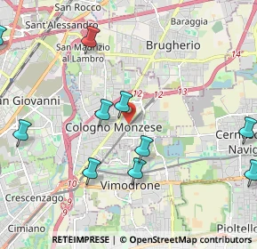 Mappa Via Generale dalla Chiesa, 20093 Cologno Monzese MI, Italia (2.60818)