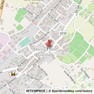 Mappa Piazza San Martino,  1, 25080 Moniga del Garda, Brescia (Lombardia)