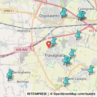 Mappa Via dei Sambrioli, 25039 Travagliato BS, Italia (3.08929)