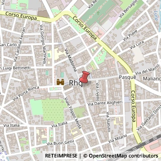 Mappa Corso Giuseppe Garibaldi,  12, 20017 Rho, Milano (Lombardia)