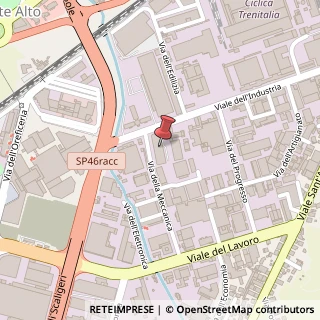 Mappa Via della Meccanica, 1/a, 36100 Vicenza, Vicenza (Veneto)