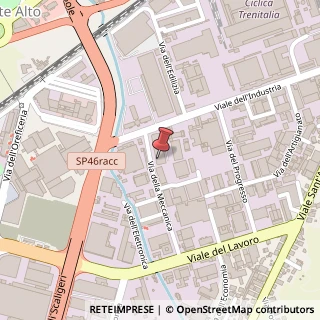 Mappa Via della Meccanica, 1, 36100 Vicenza, Vicenza (Veneto)