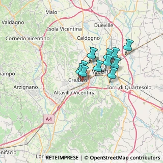 Mappa Viale Italia, 36051 Vicenza VI, Italia (4.6725)