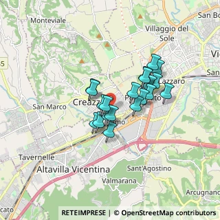 Mappa Viale Italia, 36051 Vicenza VI, Italia (1.2135)