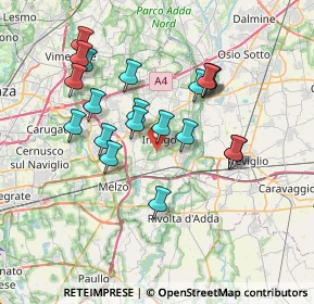 Mappa Cascina Pirogalla, 20065 Inzago MI, Italia (6.7415)