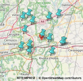 Mappa Cascina Pirogalla, 20065 Inzago MI, Italia (7.09643)