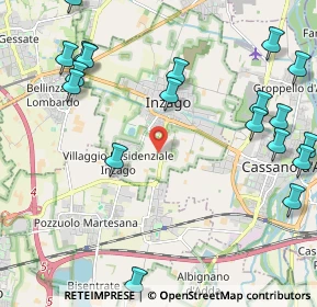 Mappa Cascina Pirogalla, 20065 Inzago MI, Italia (2.858)